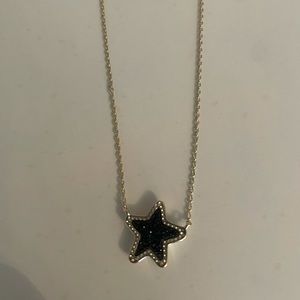 Kendra Scott black and gold star necklace